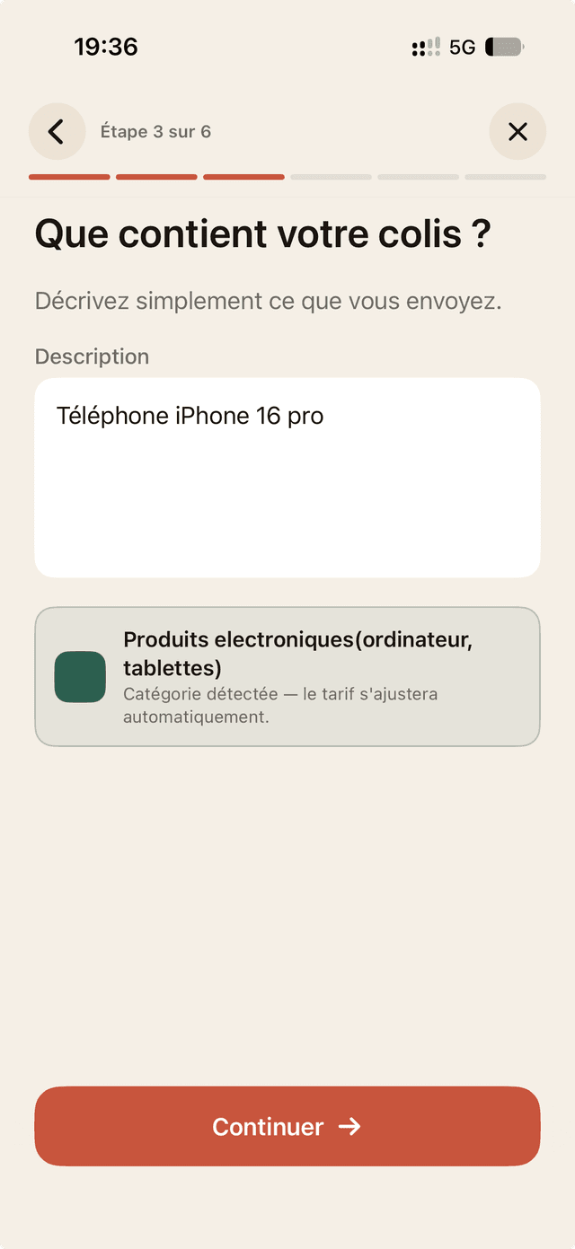 Category detected automatically